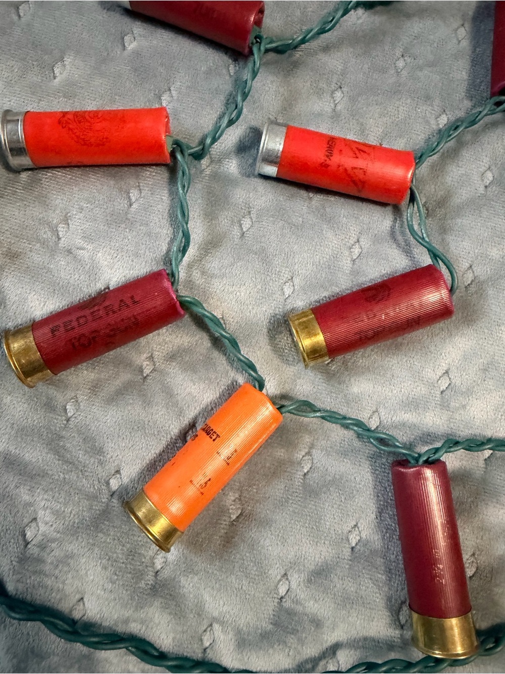 Red Shotgun Shell String Lights - Picture 5 of 5